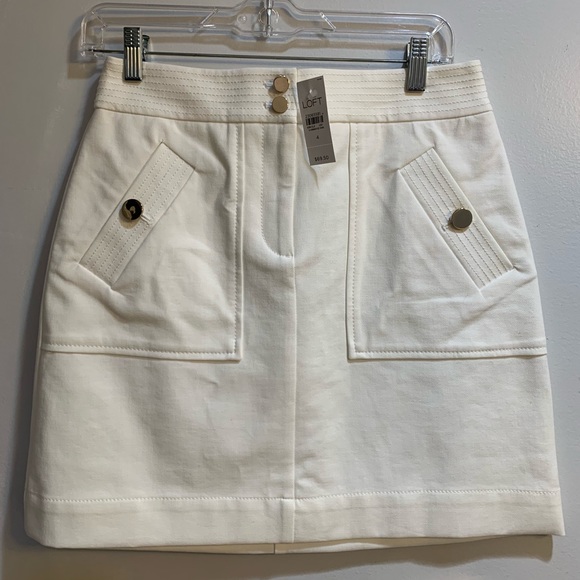 LOFT Dresses & Skirts - LOFT white skirt size 4